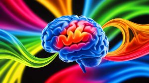 Illustration de la connexion entre l'odorat et la mémoire, créée par intelligence artificielle.