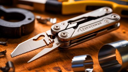 « Enfin un outil qui met la concurrence à genoux » : découvrez comment le Leatherman Arc redéfinit le multitool avec une précision suisse et un design époustouflant Illustration du multitool Leatherman Arc avec sa technologie et ses matériaux innovants, générée par intelligence artificielle.