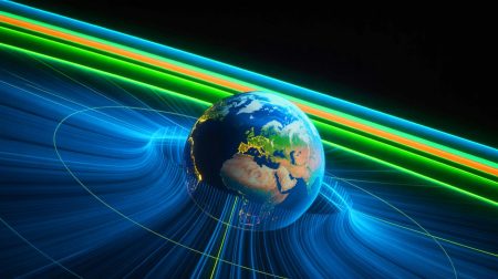« Cette barrière mystérieuse autour de la Terre » : Protection incroyable ou simple illusion scientifique ? Experts divisés Illustration de la barrière radioélectrique autour de la Terre causée par les ondes de très basse fréquence.